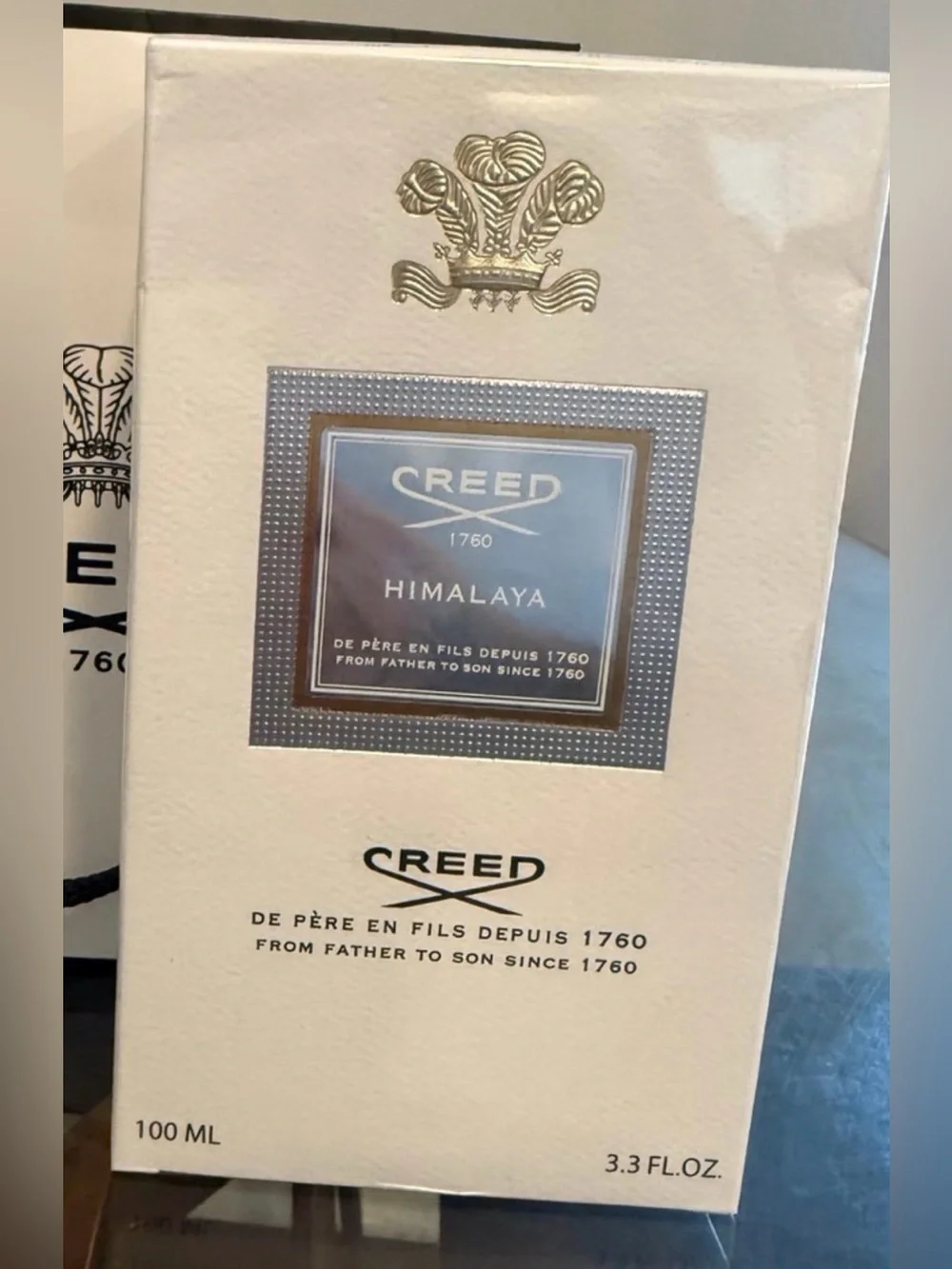 Creed Himalaya White and Silver Fragrance Box